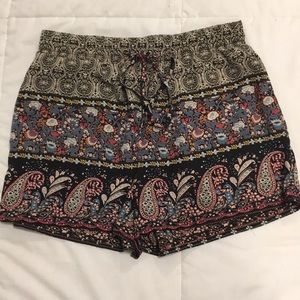 Forever21 printed soft shorts